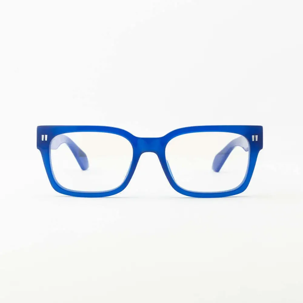 NWT Off-White Style 53 Blue Square 55mm Eyeglasses